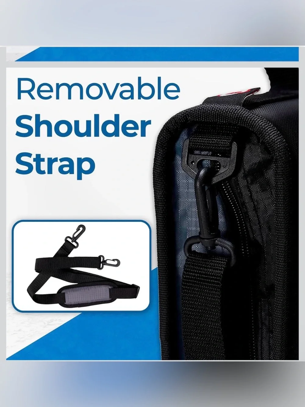 Case it Zipper Binder with Strap Red/Gray/Black